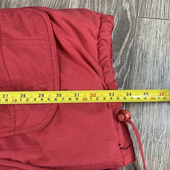 Vtg Winter Club D’hiver Cyclone Down Jacket Puffer Womens S Red Real Fur Parka - Picture 11 of 16